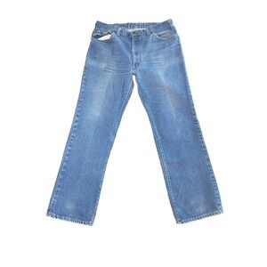 Vintage Levis Mens Medium Wash Straight Leg Denim Jeans Blue W34 L30